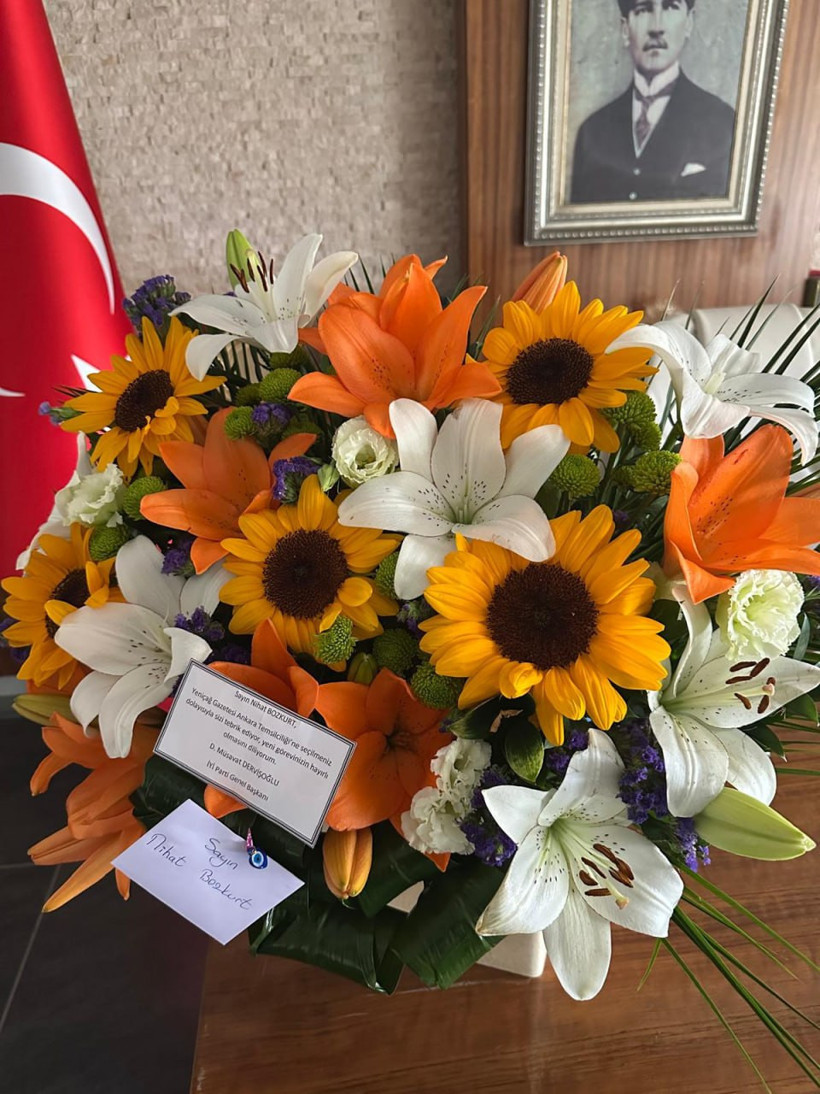 İYİ Parti lideri Dervişoğlu'ndan YENİ&Ccedil;AĞ Ankara Temsilcisi Nihat Bozkurt'a tebrik - Resim : 1