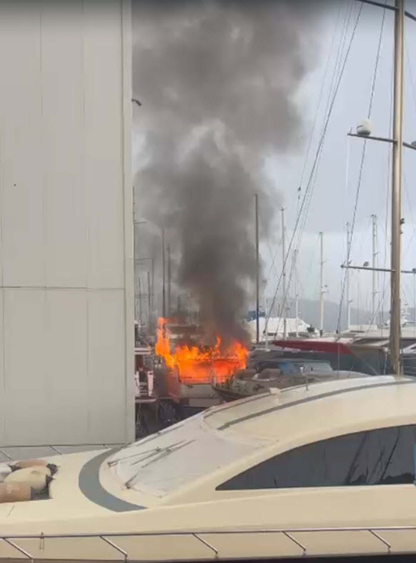 Trabzonspor eski başkanının lüks yatı alevlere teslim oldu - Resim: 2