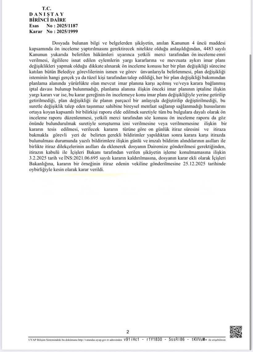 Melih G&ouml;k&ccedil;ek yargılanacak mı? Danıştay'dan kritik soruşturma izni kararı - Resim : 2
