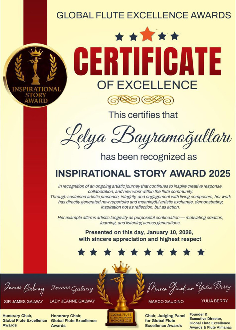 Dünyanın flüt ustaları onu seçti: Lelya Bayramoğulları dünya sahnesinde - Resim : 4