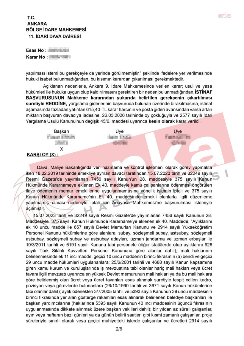 Emekliye seyyanen zam davasında yeni gelişme: Karar onaylandı - Resim : 3