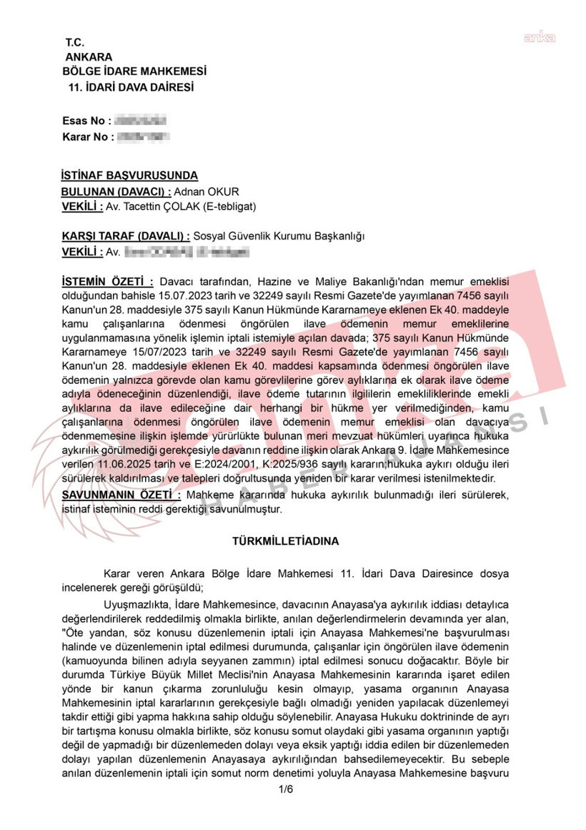 Emekliye seyyanen zam davasında yeni gelişme: Karar onaylandı - Resim : 4