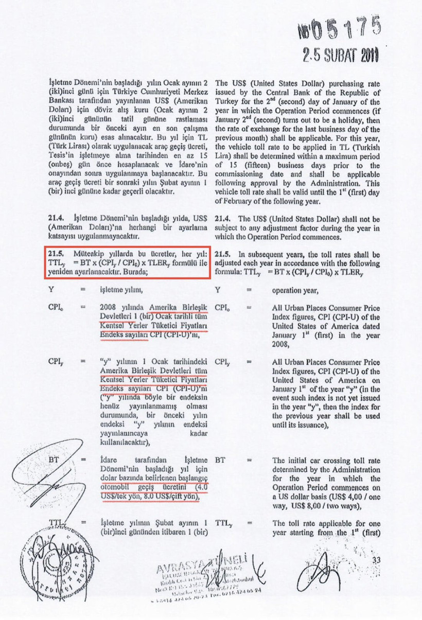 CHP'li isim belgeleri paylaştı: Avrasya Tüneli’nde geçiş garantisinin aşılmasına rağmen fiyat farkı ödendi - Resim : 3