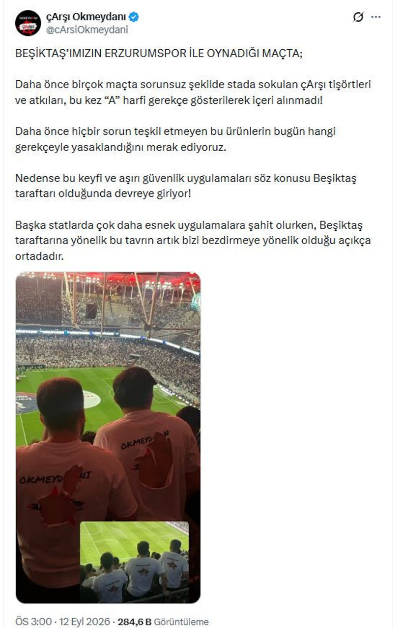 Tüpraş Stadyumu’nda 'çArşı' krizi: Beşiktaş taraftarına kendi evinde sansür - Resim : 4