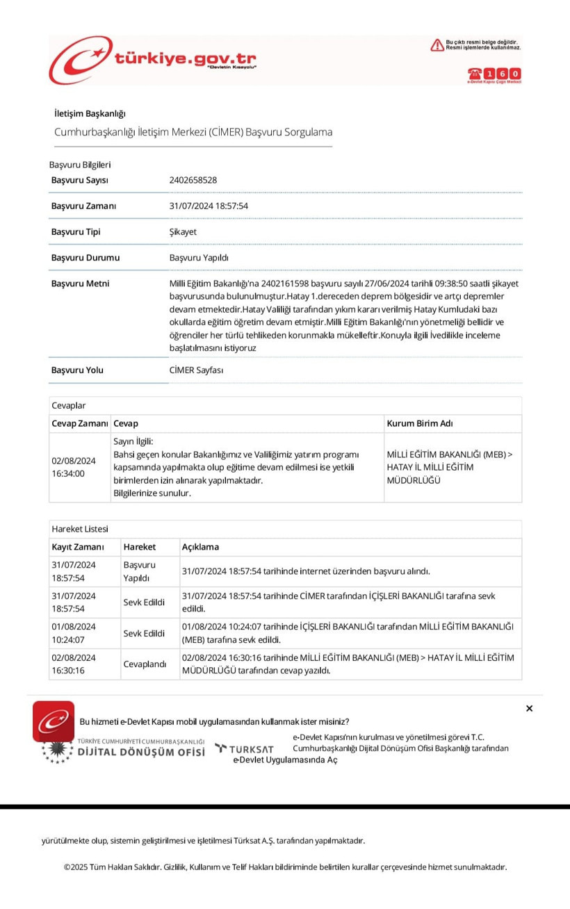 Hatay'da skandal iddialar: Yıkım kararı olan binalarda eğitim verildi, &ouml;ğrencilerin okulları elinden alındı - Resim : 8