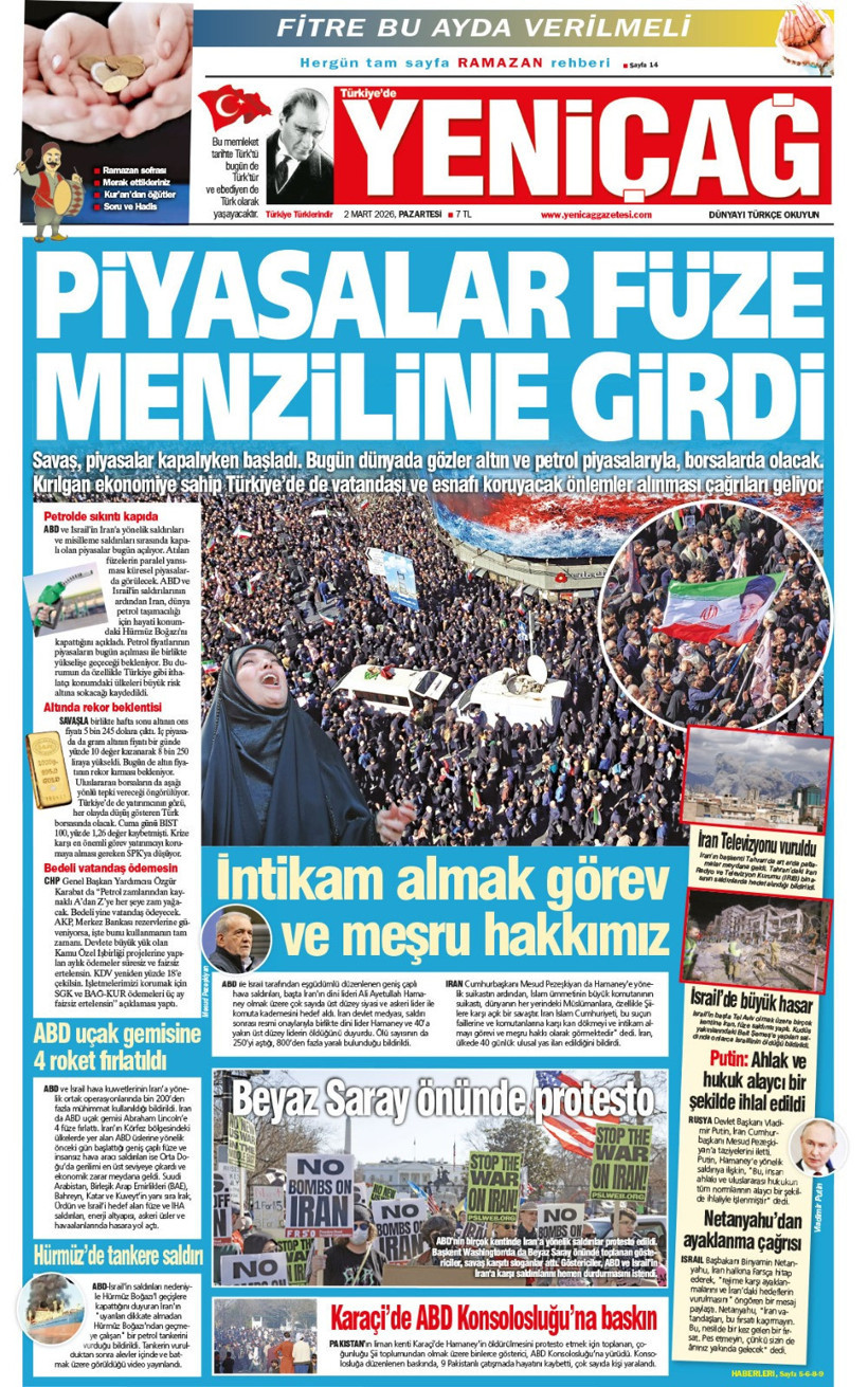 Yeni&ccedil;ağ Gazetesi: Piyasalar f&uuml;ze menziline girdi - Resim : 1