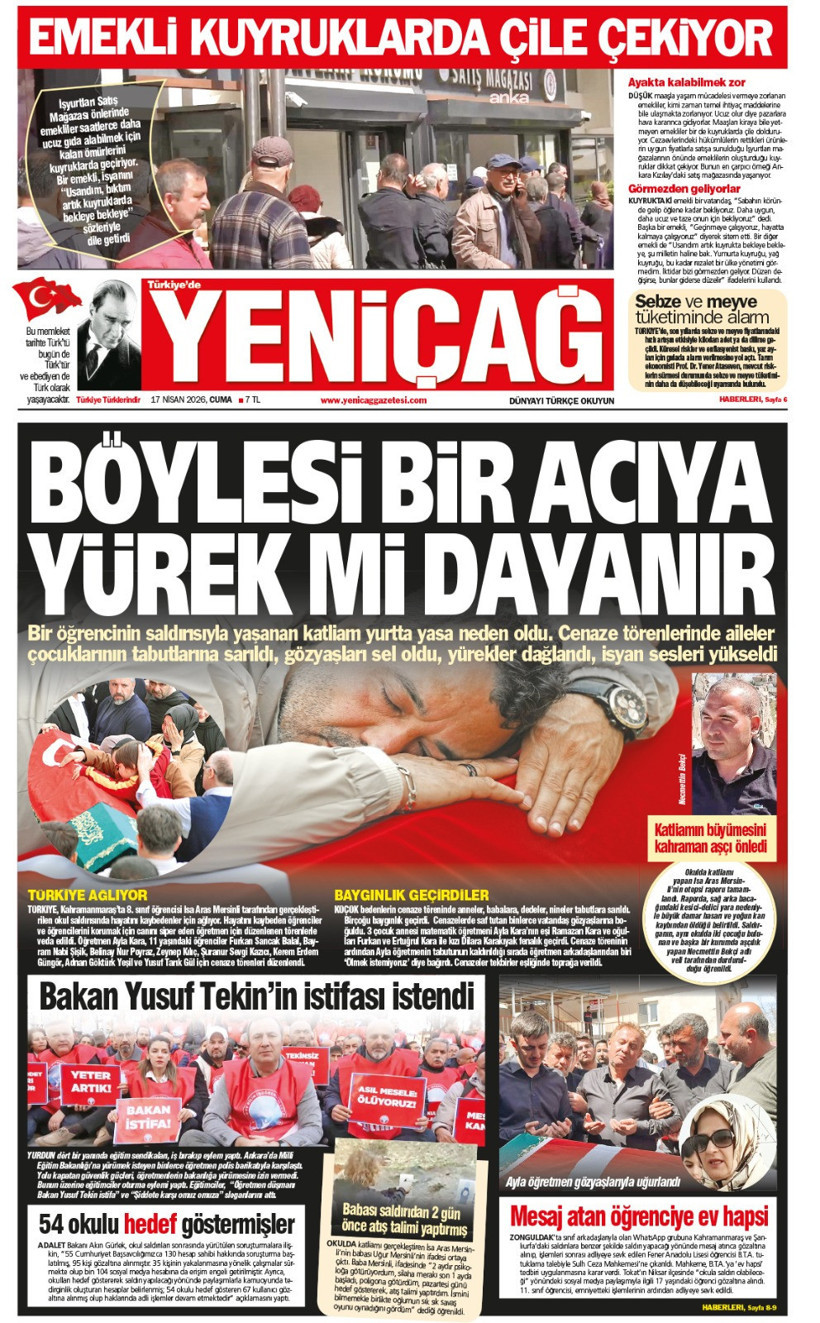 Yeniçağ Gazetesi: Böylesi bir acıya yürek mi dayanır - Resim : 1