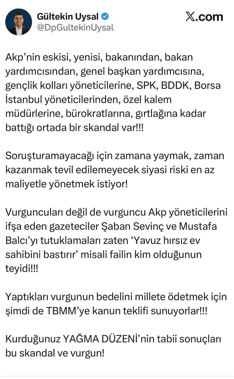 Gültekin Uysal'dan fon çıkışı: Yavuz hırsız ev sahibini bastırır - Resim : 1