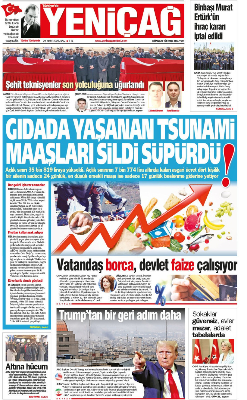 Yeni&ccedil;ağ Gazetesi: Gıdada yaşanan tsunami maaşları sildi s&uuml;p&uuml;rd&uuml; - Resim : 1