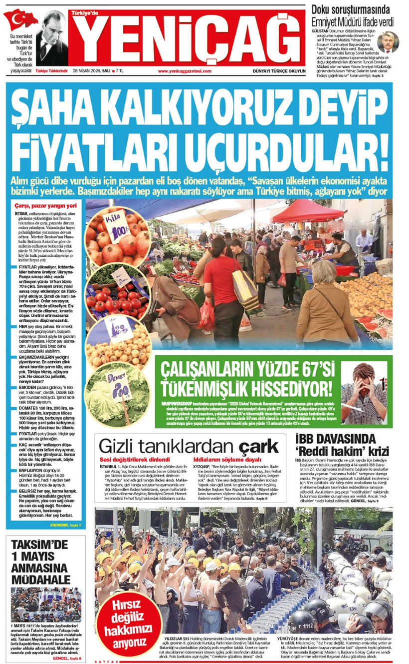 Yeniçağ Gazetesi: Şaha kalkıyoruz deyip fiyatları uçurdular - Resim : 1