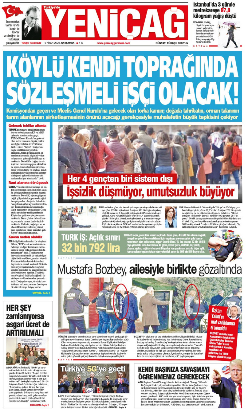 Yeni&ccedil;ağ Gazetesi: K&ouml;yl&uuml; kendi toprağında s&ouml;zleşmeli iş&ccedil;i olacak - Resim : 1