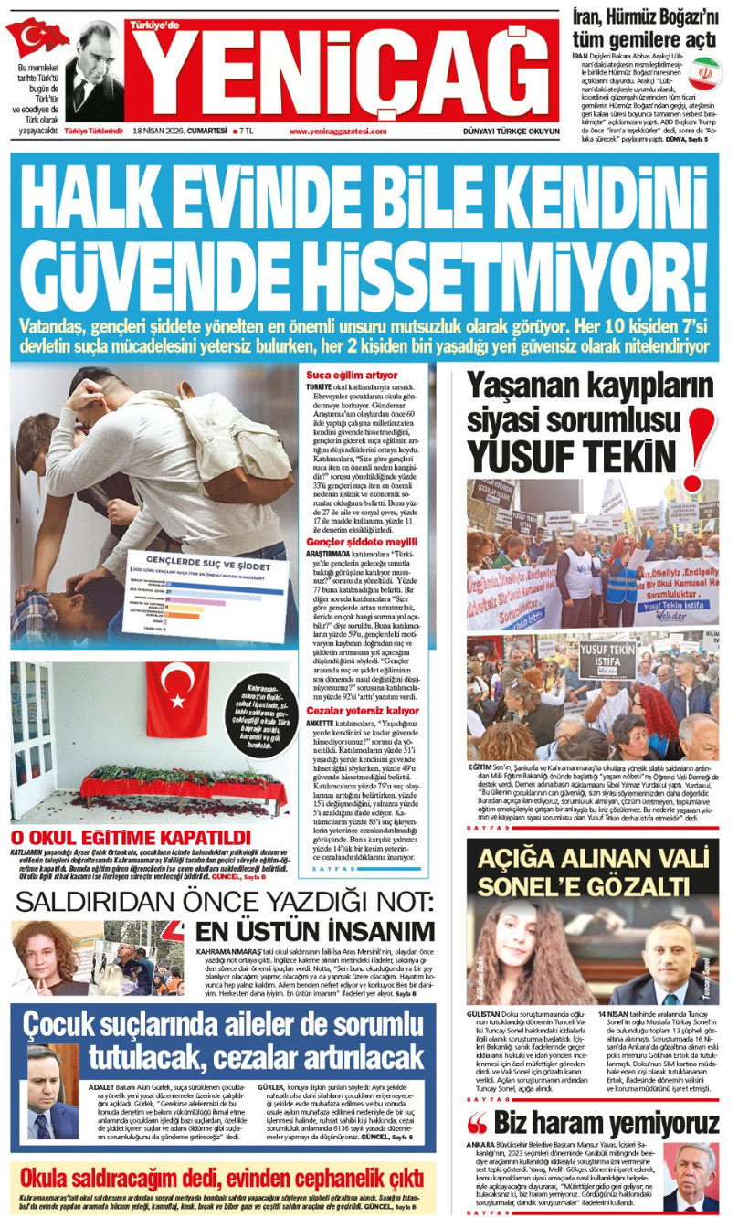Yeniçağ Gazetesi: Halk evinde bile kendini güvende hissetmiyor - Resim : 1
