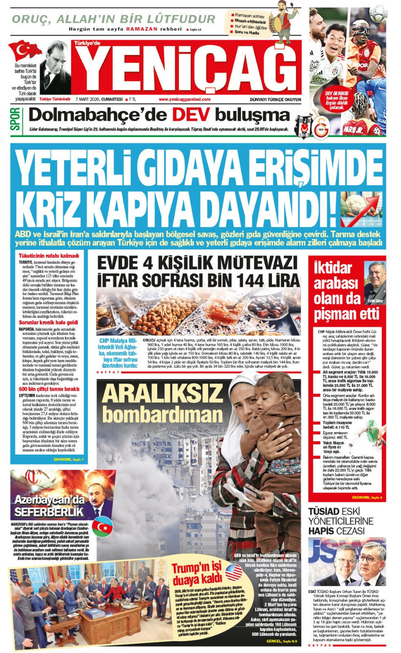 Yeni&ccedil;ağ Gazetesi: Yeterli gıdaya erişimde kriz kapıya dayandı - Resim : 1