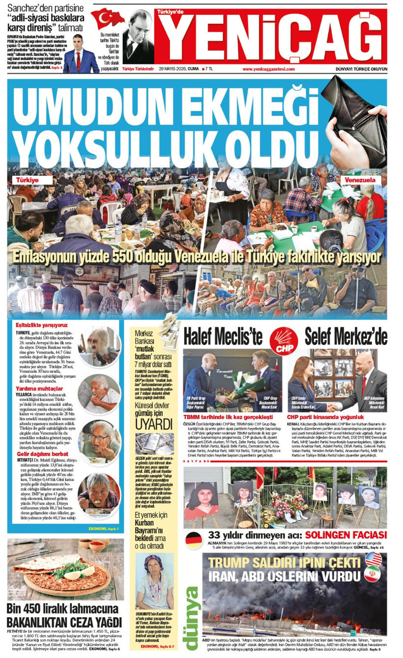 Yeniçağ Gazetesi: UMUDUN EKMEĞİ YOKSULLUK OLDU - Resim : 1
