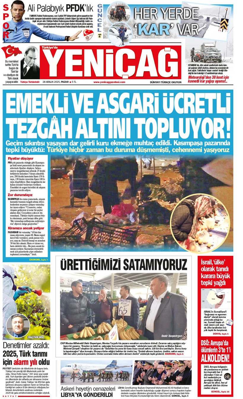 Yeni&ccedil;ağ Gazetesi: Emekli ve asgari &uuml;cretli tezg&acirc;h altını topluyor - Resim : 1