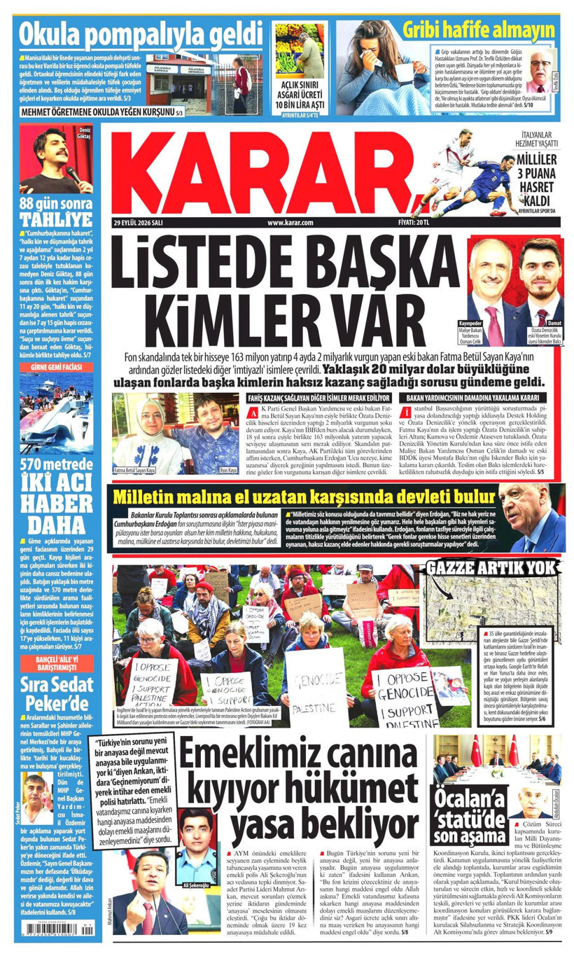 28 Eylül Salı günü: Gazeteler hangi manşetle çıktı? - Resim: 2