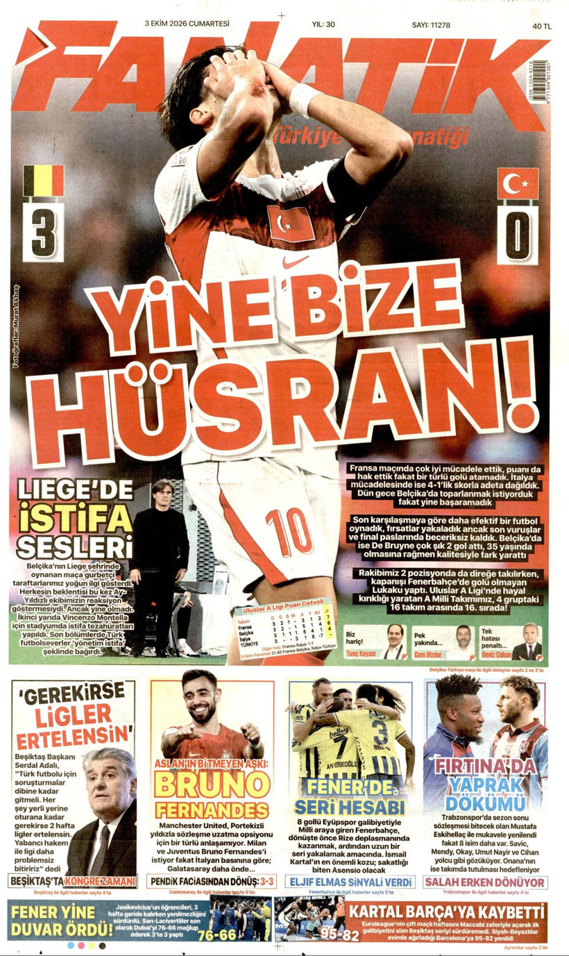 3 Ekim Cumartesi günü: Gazeteler hangi manşetle çıktı? - Resim: 10