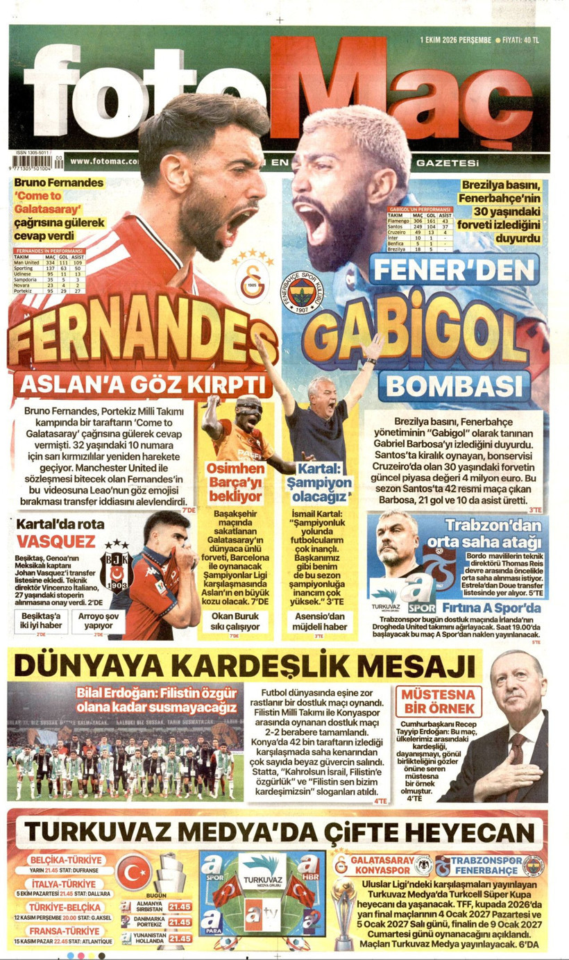 1 Ekim Perşembe günü: Gazeteler hangi manşetle çıktı? - Resim: 12