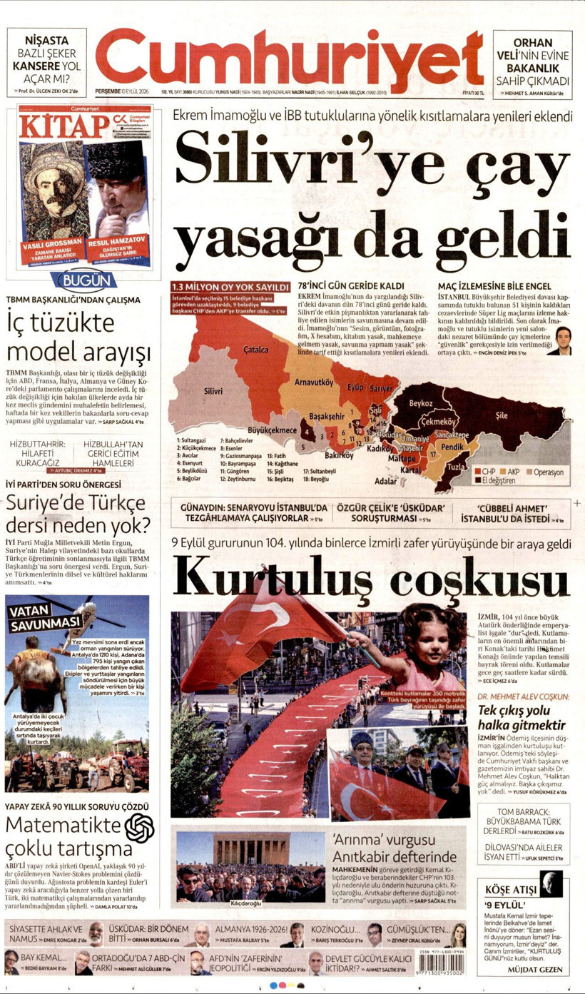 Gazeteler bu sabah ne yazdı? 10 Eylül manşetlerinde öne çıkan başlıklar - Resim: 4