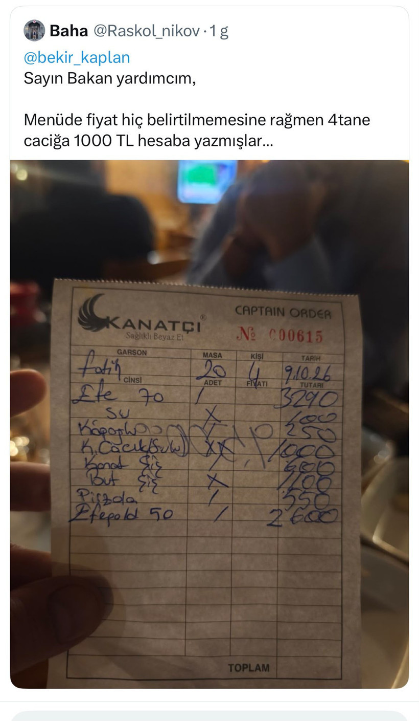 Ankara'da 4 cacık için bin lira alan restorana 135 bin lira ceza kesildi - Resim : 1