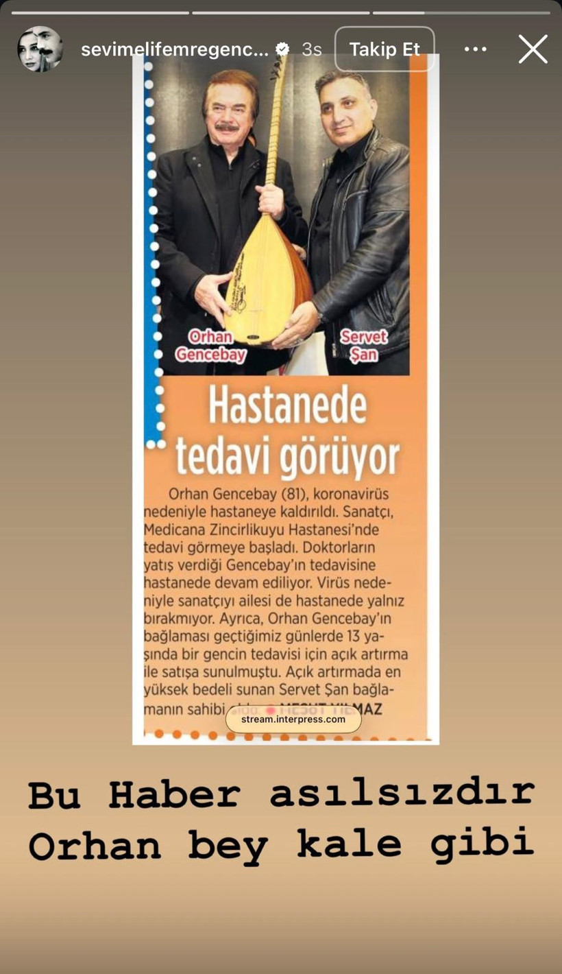 Orhan Gencebay hastaneye mi kaldırıldı?: Sevim Emre'den yanıt geldi - Resim : 2