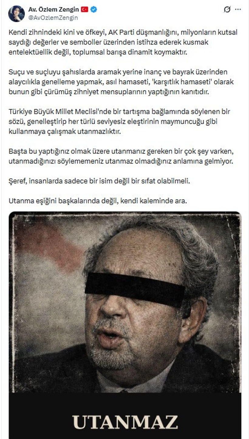 AKP&rsquo;li &Ouml;zlem Zengin ile Şeref Oğuz&rsquo;un &lsquo;utanmaz&rsquo; kavgası - Resim : 3