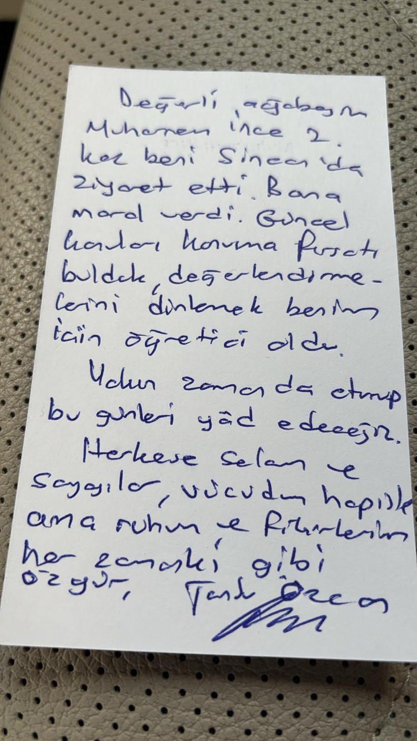 Tanju Özcan'dan mesaj: Vücudum hapiste ama ruhum ve fikirlerim her zamanki gibi özgür - Resim : 2