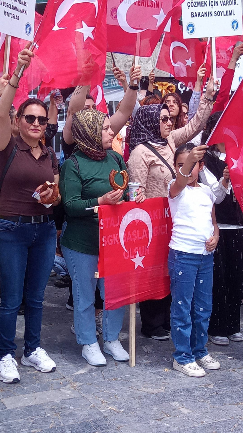 Staj ve Çıraklık Sigortası Mağdurları Ankara'yı salladı: Taleplerini tek tek sıraladılar - Resim: 3