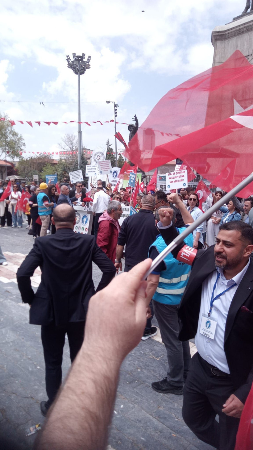 Staj ve Çıraklık Sigortası Mağdurları Ankara'yı salladı: Taleplerini tek tek sıraladılar - Resim: 10