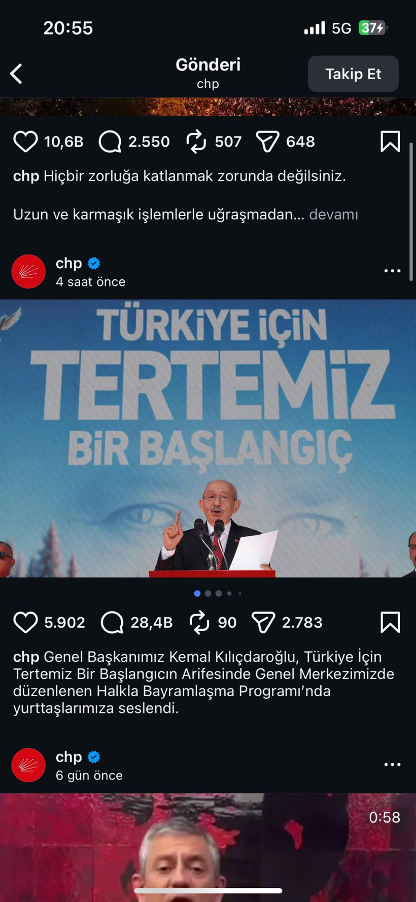 CHP'nin sosyal medya hesabı Kılıçdaroğlu yönetimine geçti: İlk paylaşım gündem oldu - Resim : 1