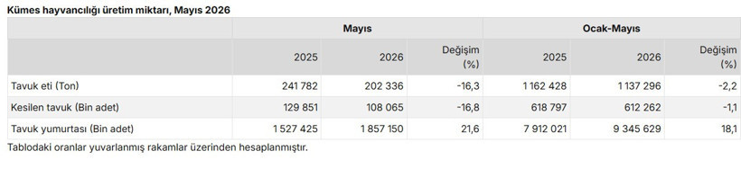 TÜİK verileri şaşırttı: Beyaz et üretiminde düşüş, yumurtada patlama - Resim : 1