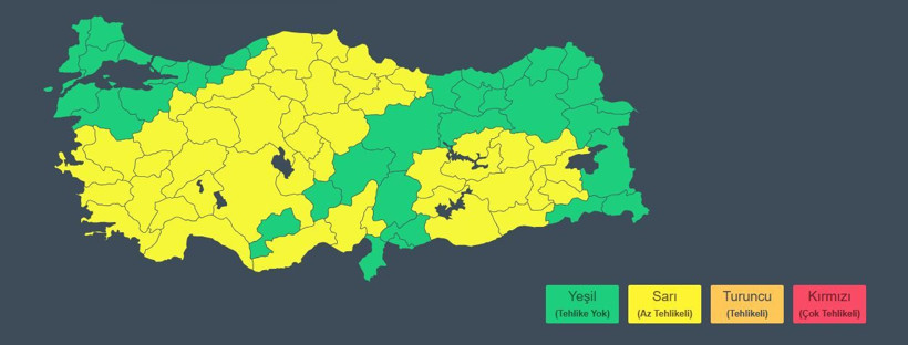 Meteoroloji 45 il için sarı kod verdi: Çok şiddetli gök gürültülü sağanak yağış geliyor - Resim: 1