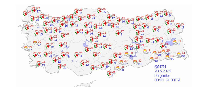 Meteoroloji gün gün uyardı: Gök gürültülü sağanak yağışlar geliyor - Resim: 4