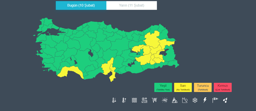 Meteoroloji’den 13 şehre sarı kodlu uyarı: Yağış ve rüzgar kuvvetli vuracak - Resim : 5