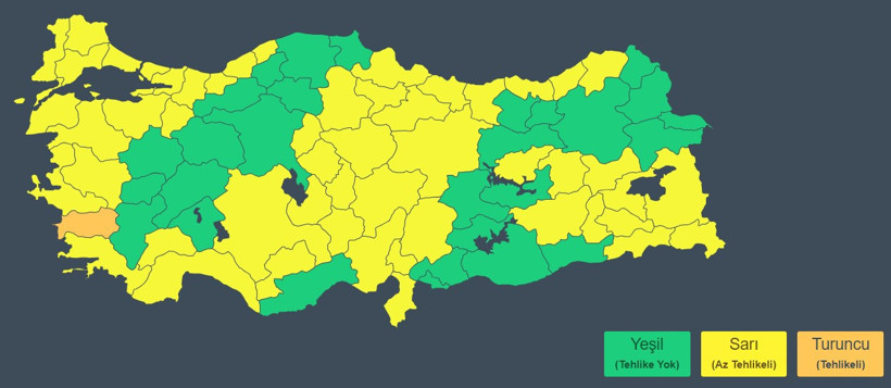 Meteoroloji'den 53 ilde sarı kod uyarısı: Yağışlar ülkeyi esir aldı - Resim : 3