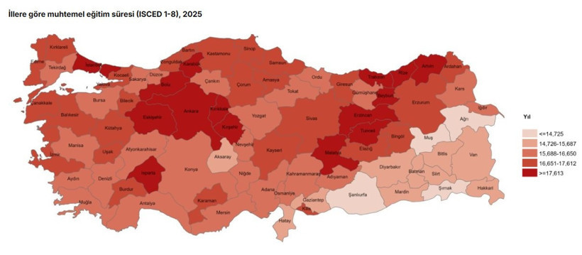 Türkiye'de eğitim düşüşte: TÜİK zirvede ve dipte olan illeri açıkladı - Resim : 3