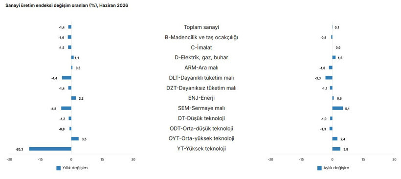 TÜİK verileri açıklandı: Sanayi üretiminde alarm veren tablo - Resim : 3