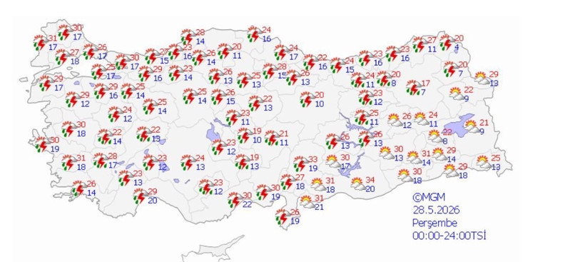 Meteoroloji tarih vererek uyardı: Gök gürültülü sağanak Türkiye'yi vuracak - Resim: 2