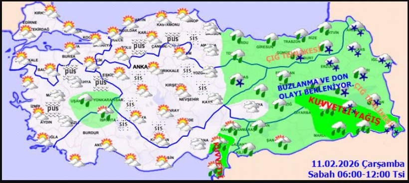 Meteoroloji'den sarı kodlu uyarı: Sağanak ve kar geliyor - Resim: 6