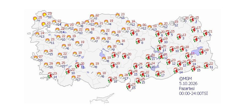 Meteoroloji’den 31 ile sağanak uyarısı: Gök gürültülü yağış geliyor - Resim: 13