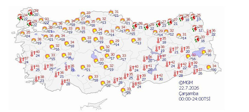 Meteoroloji gün gün saat vererek uyardı: Gök gürültülü sağanak yağış - Resim: 3