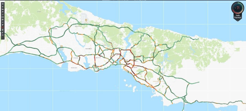 İstanbul’da trafik kabusu: Yoğunluk yüzde 71’e ulaştı - Resim: 1