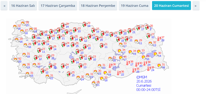 Meteoroloji tarih verdi: Gök gürültülü sağanak yağışlar yurdu esir alacak - Resim: 9