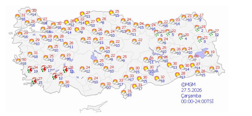 Meteoroloji tarih vererek uyardı: Gök gürültülü sağanak Türkiye'yi vuracak - Resim: 1