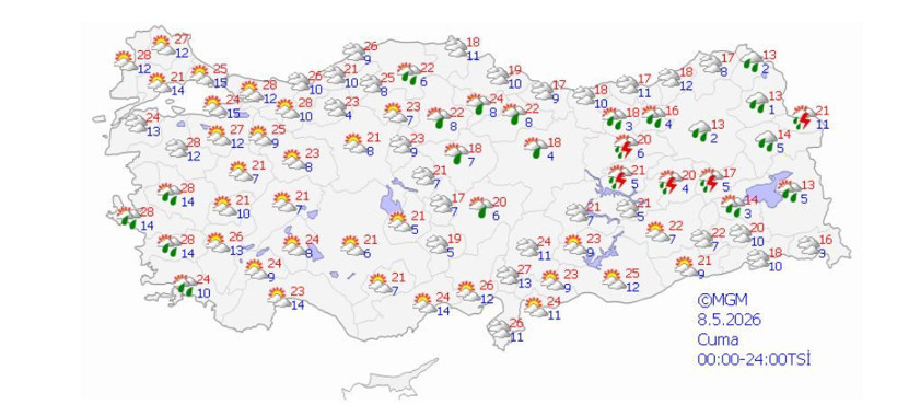 Meteoroloji tarih vererek vatandaşları uyardı: Bahar güneşi yerini gökgürültülü sağanak yağışa bırakıyor - Resim: 3