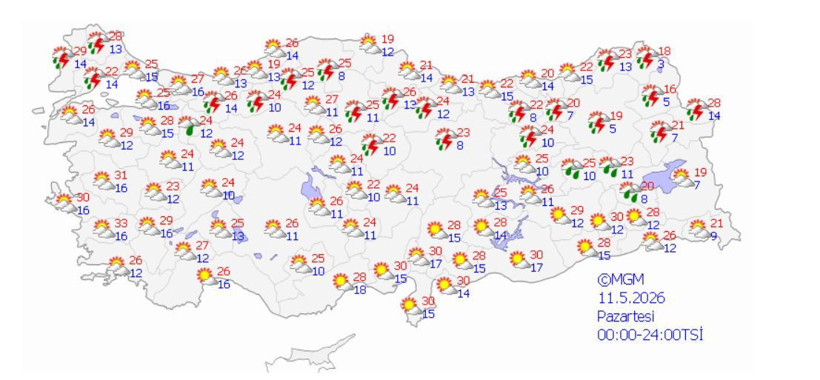 Meteoroloji tarih vererek açıkladı: Türkiye ikiye bölünüyor... Gök gürültülü sağanak geri geliyor - Resim: 4