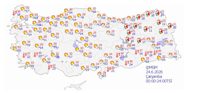 Meteoroloji tarih verdi: Gök gürültülü sağanak yağış geliyor - Resim: 4