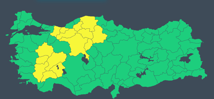 Bayramda hava bir anda değişecek: 15 il için sarı kodlu kuvvetli yağış uyarısı - Resim: 4