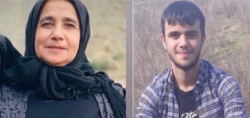 Hakkari'de acı veda: Eşi tarafından öldürülen kadın 2 kardeşi ve annesi yan yana toprağa verildi - Resim : 1