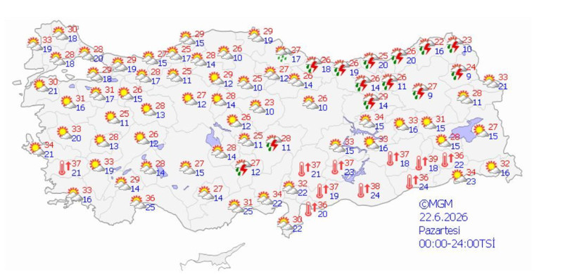 Meteoroloji tarih verdi: Gök gürültülü sağanak yağış geliyor - Resim: 1
